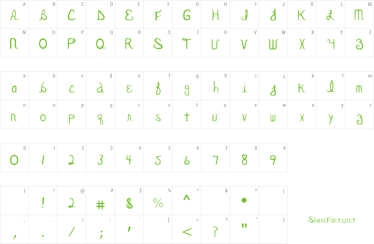 Font BevTBoo preview